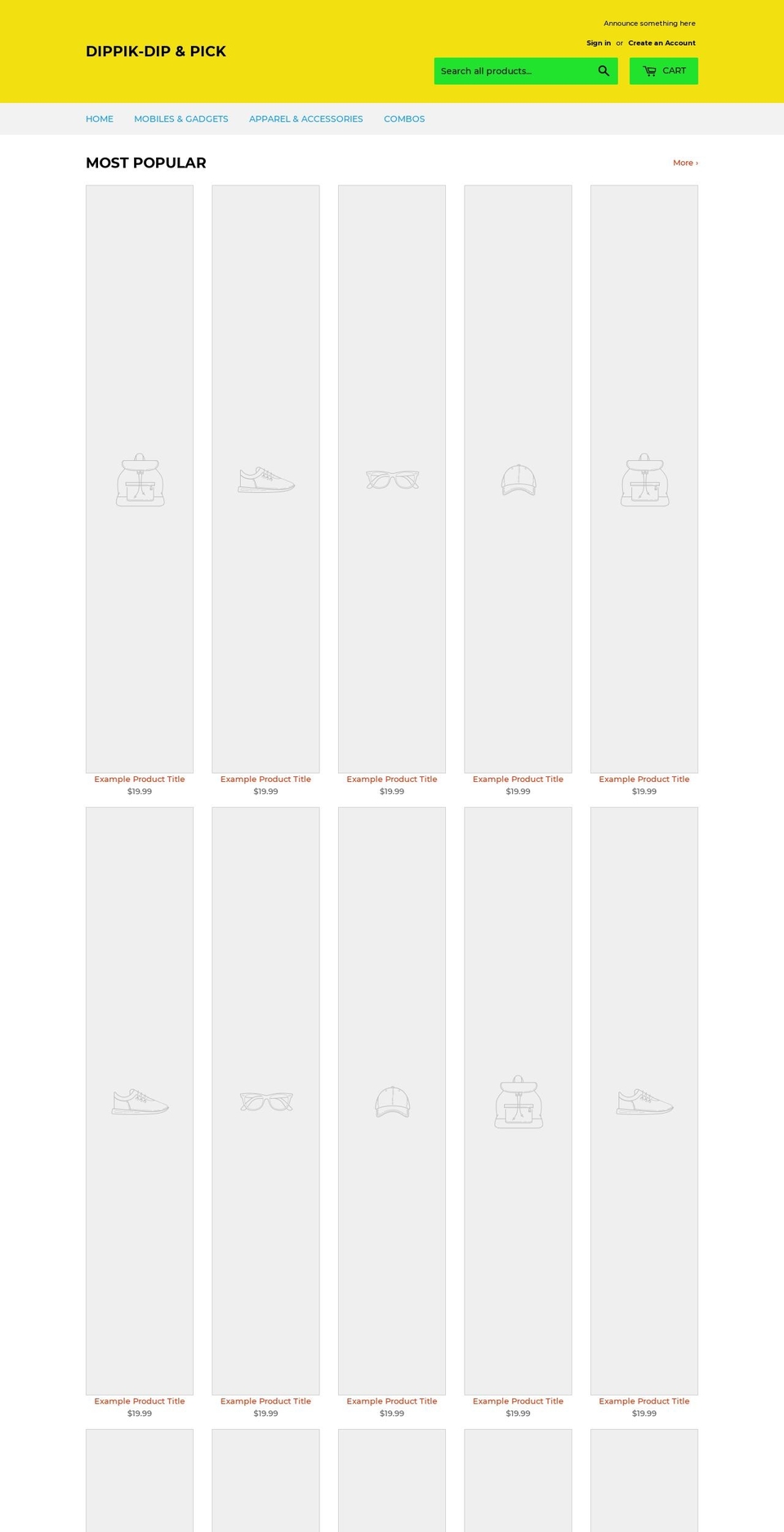 dippik.com — Shopify storefront screenshot