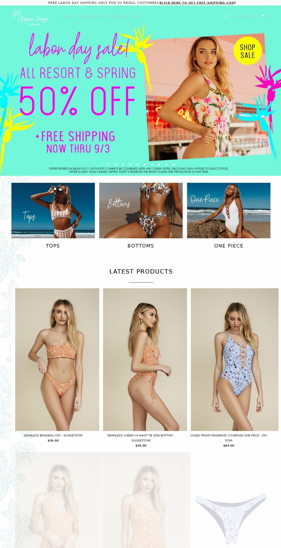 dippindaisy.com — Shopify storefront screenshot