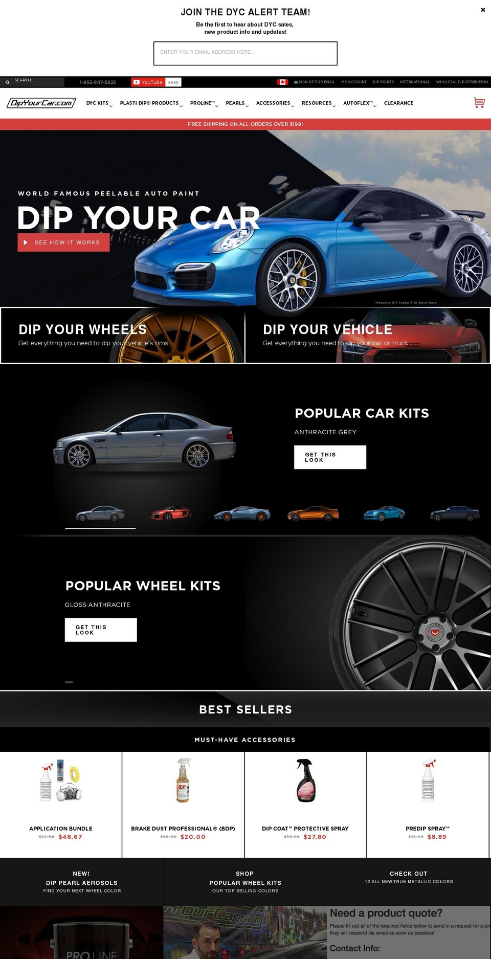 Production - NEW Shopify theme site example dipyourcaritaly.com