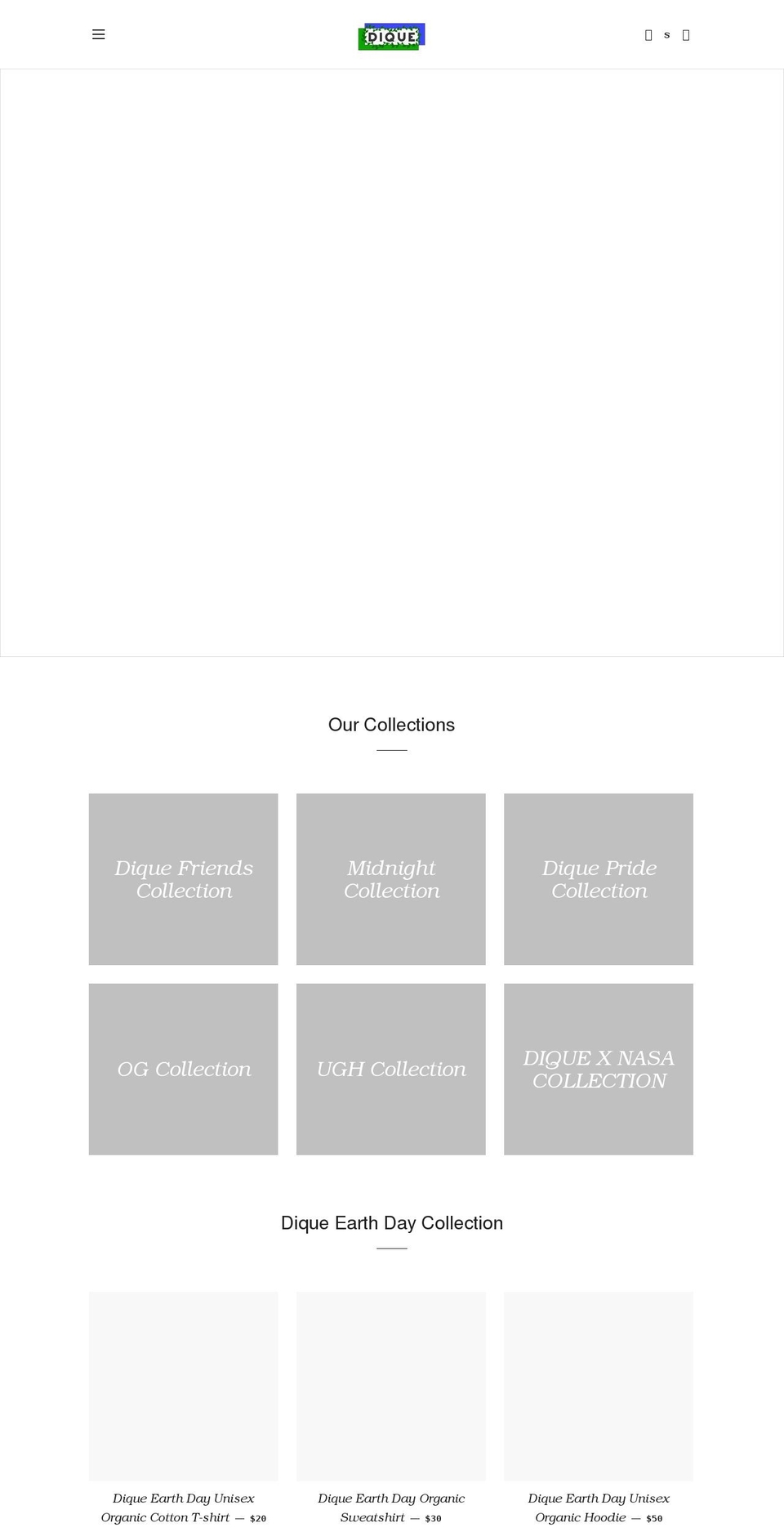 diquemerch.com shopify website screenshot
