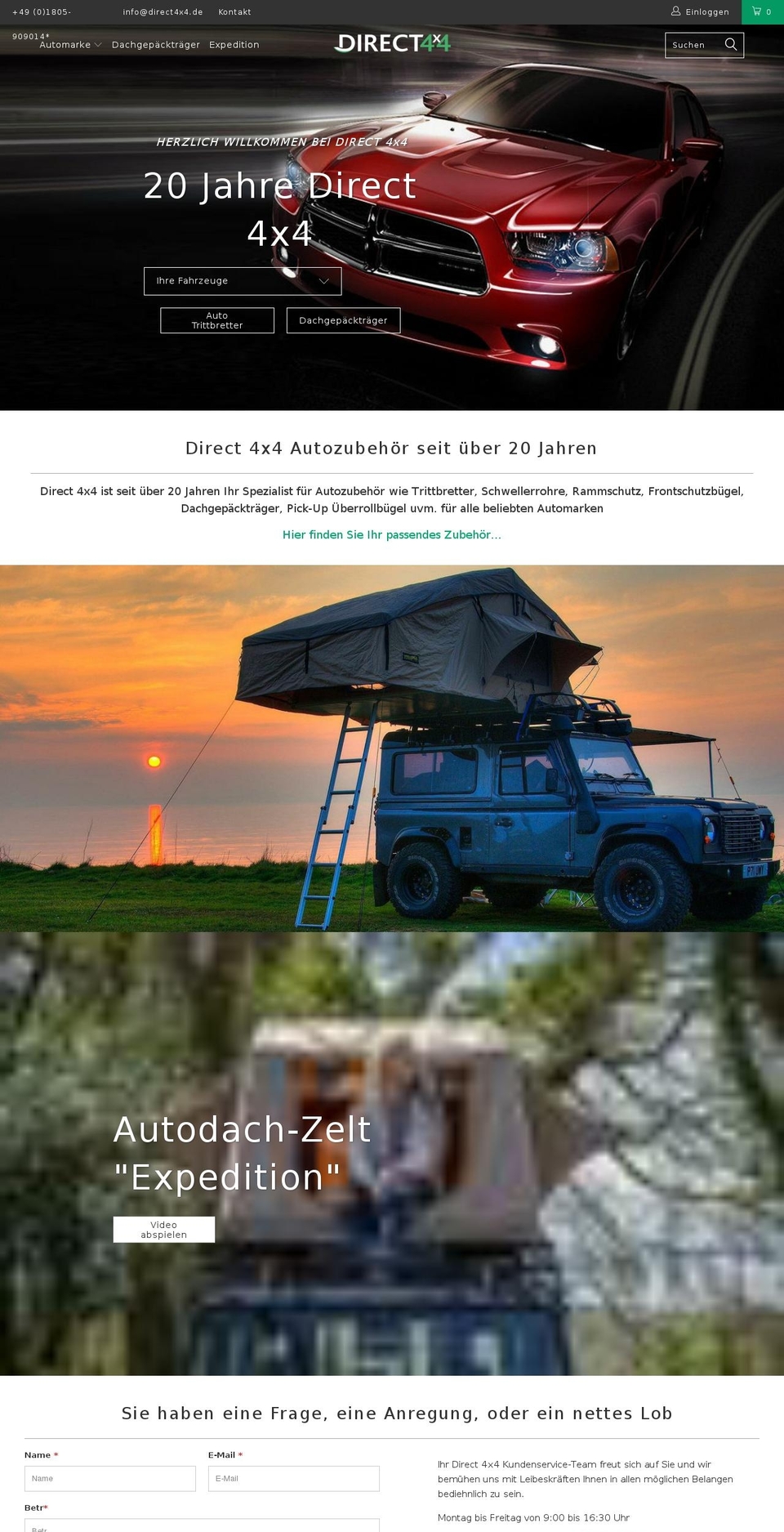 direct4x4.de shopify website screenshot