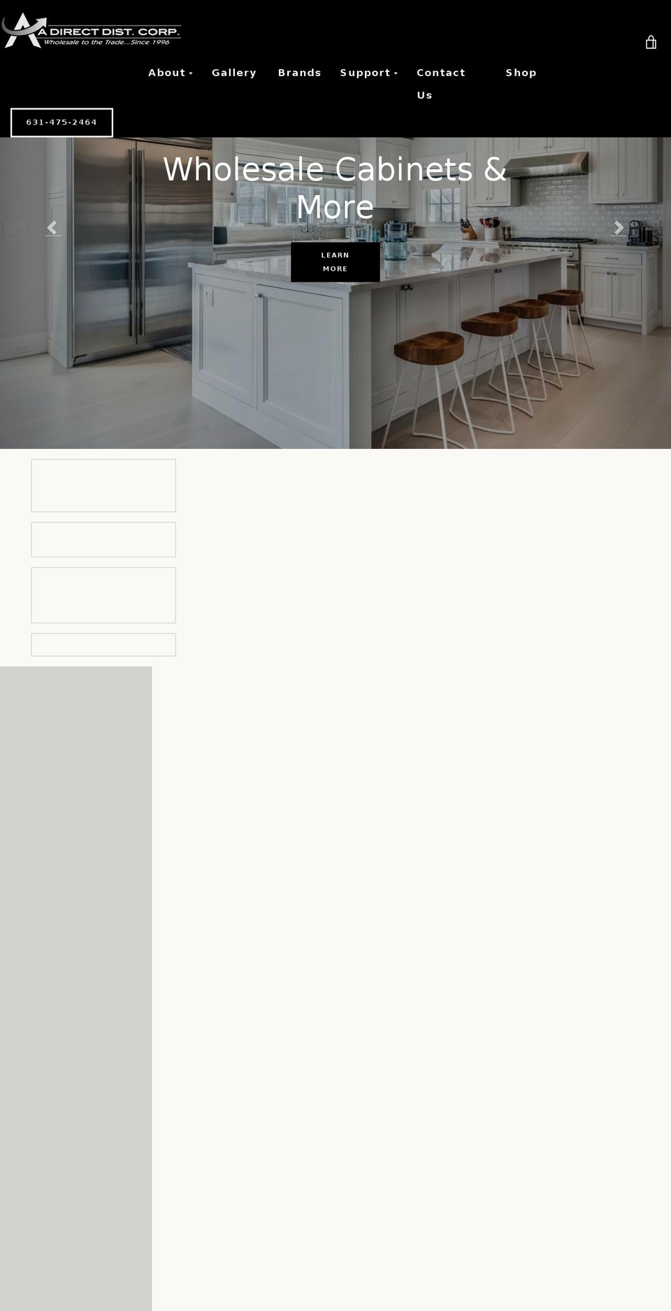 directcabinets.com shopify website screenshot