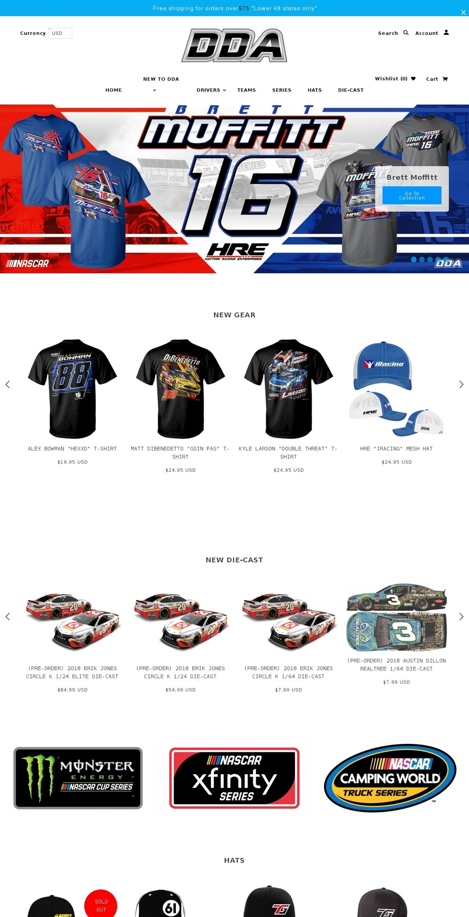 directdriverapparel.org shopify website screenshot