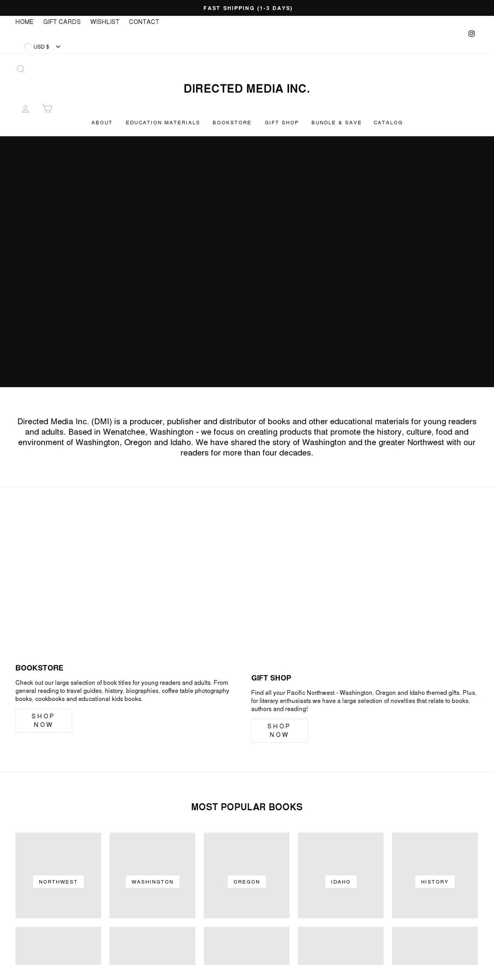 directedmediainc.com shopify website screenshot