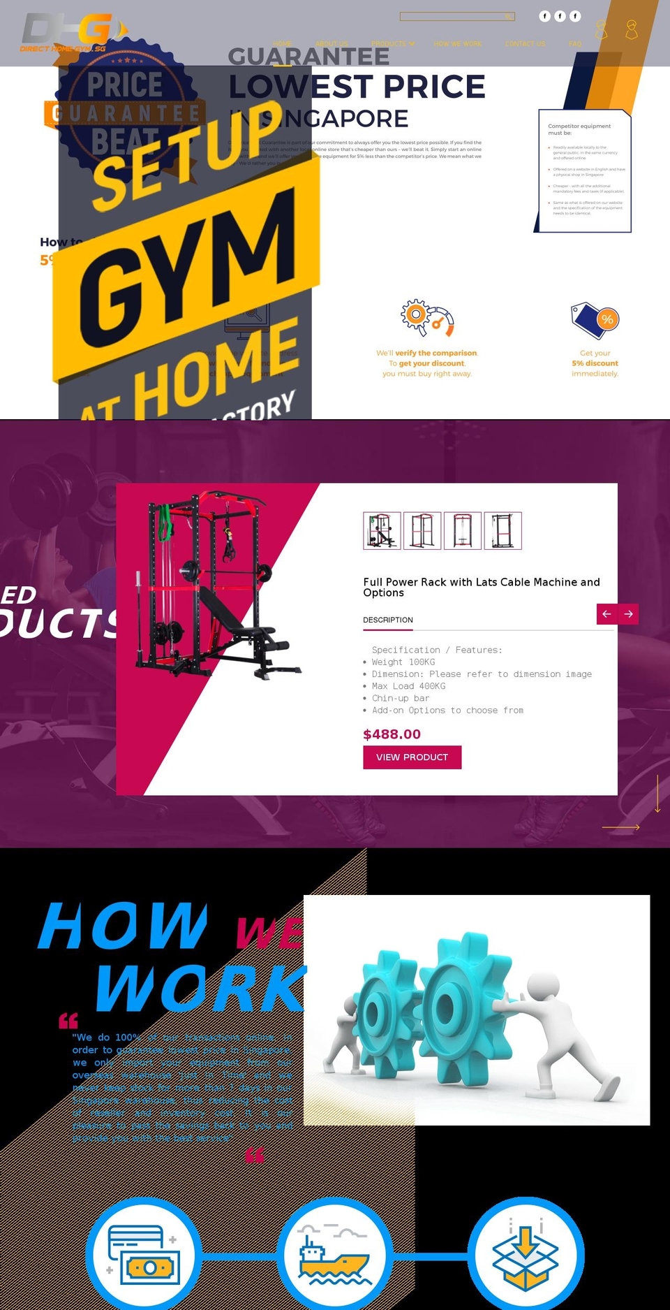 DirectHomeGym14062018 Shopify theme site example directhomegym.com