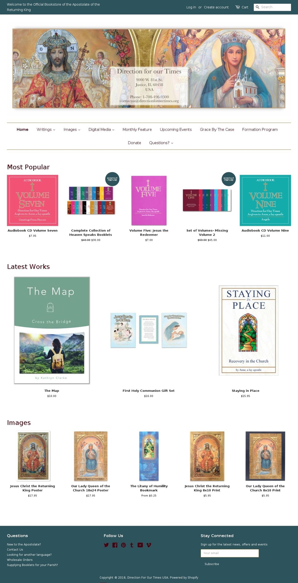 direction-for-our-times-usa.myshopify.com shopify website screenshot