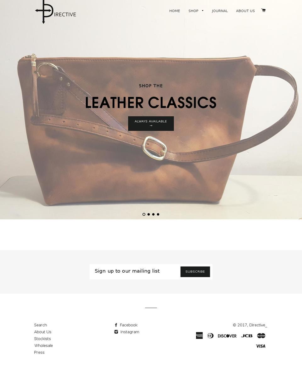 directivemade.com shopify website screenshot