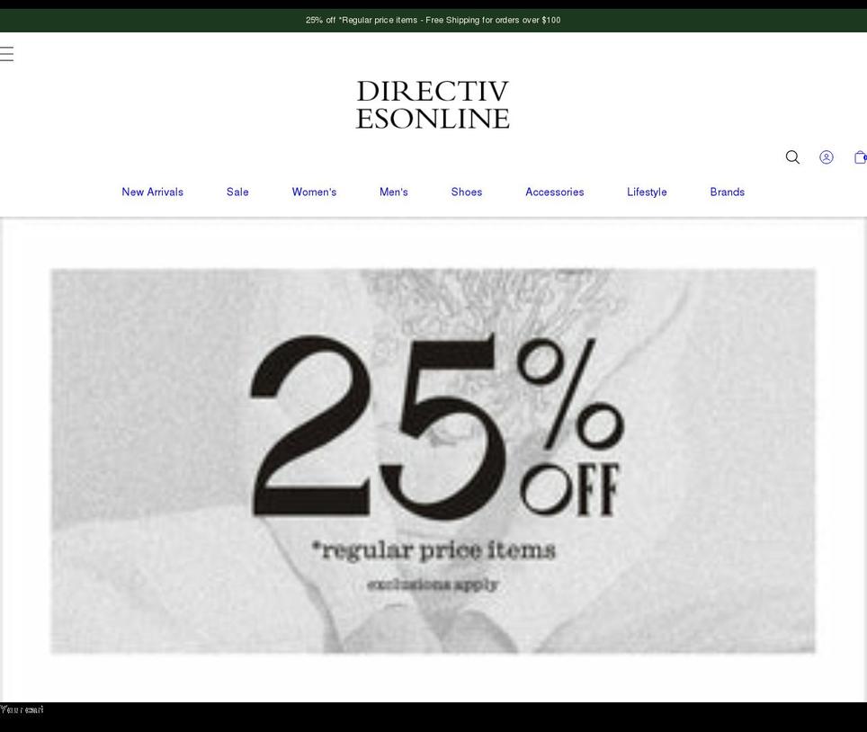 Spring Shopify theme site example directivesonline.com