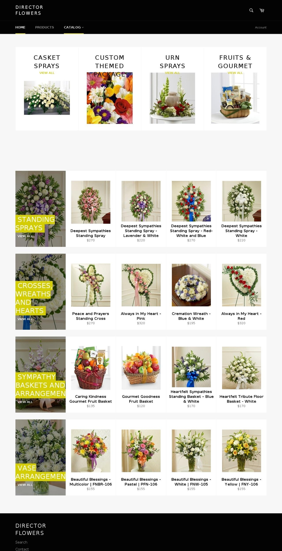 directorflowers.com — Shopify storefront screenshot