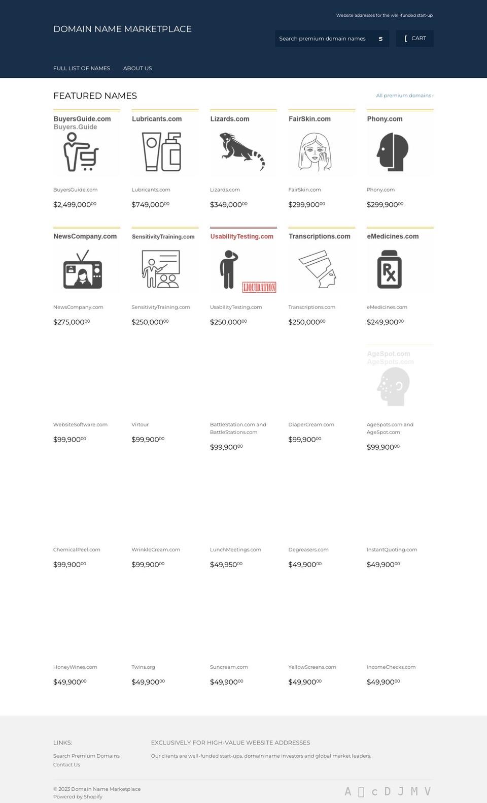 directorsguide.com — Shopify storefront screenshot