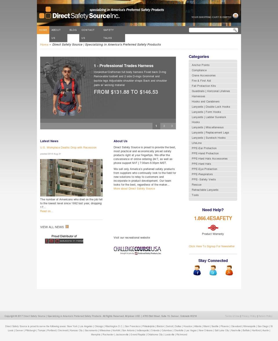 directsafetysource.net shopify website screenshot