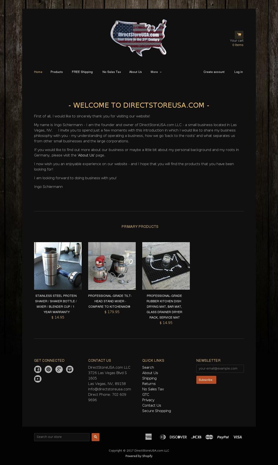 directstoreusa.com shopify website screenshot