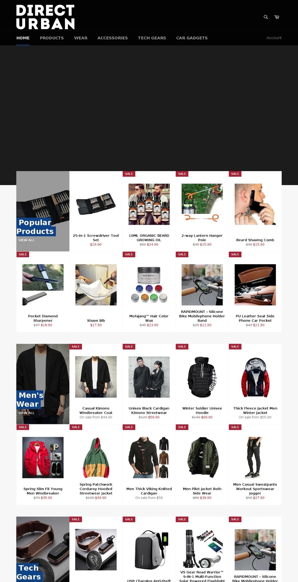 directurban.com — Shopify storefront screenshot
