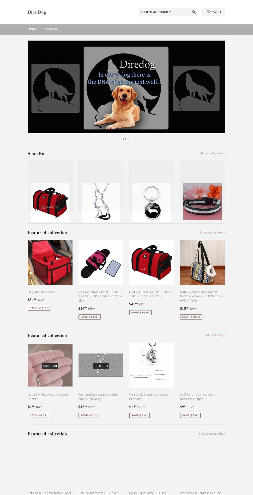 diredog.com — Shopify storefront screenshot