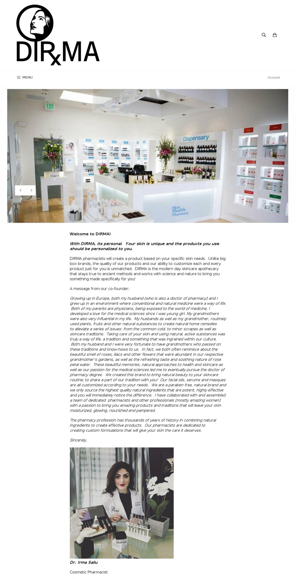 dirmarx.com shopify website screenshot