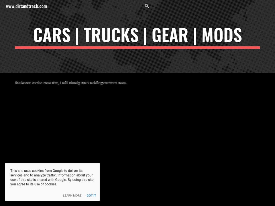 dirtandtrack.com — Shopify storefront screenshot