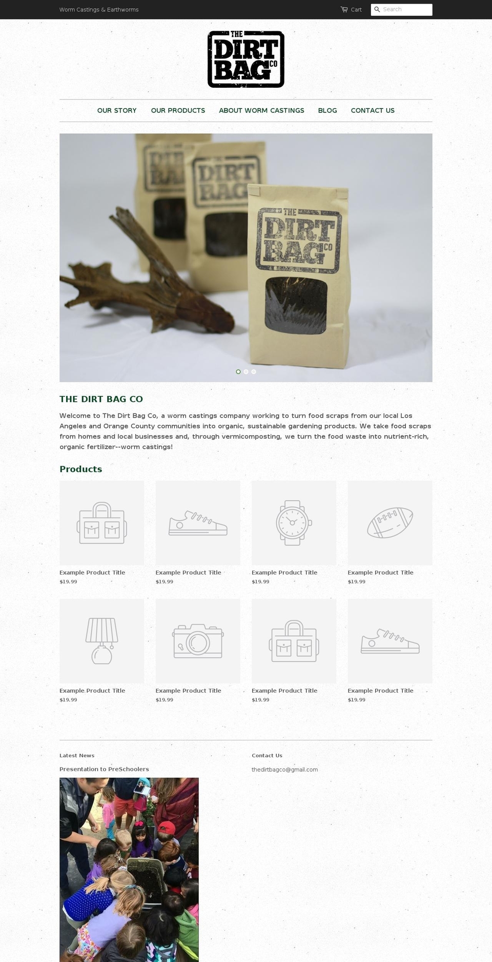 dirtbagco.com shopify website screenshot
