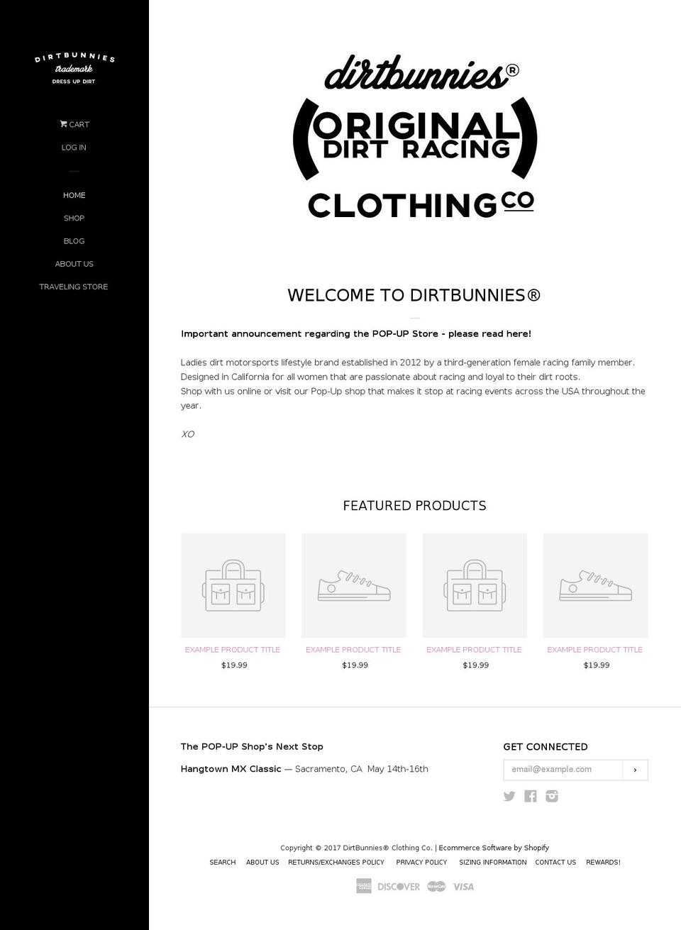 dirtbunnies.co shopify website screenshot