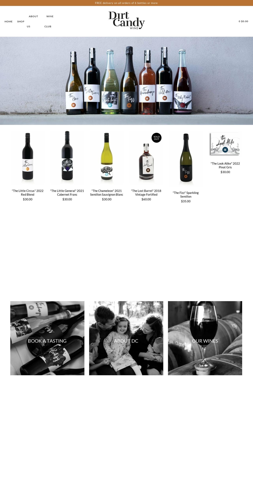 dirtcandy.com.au shopify website screenshot