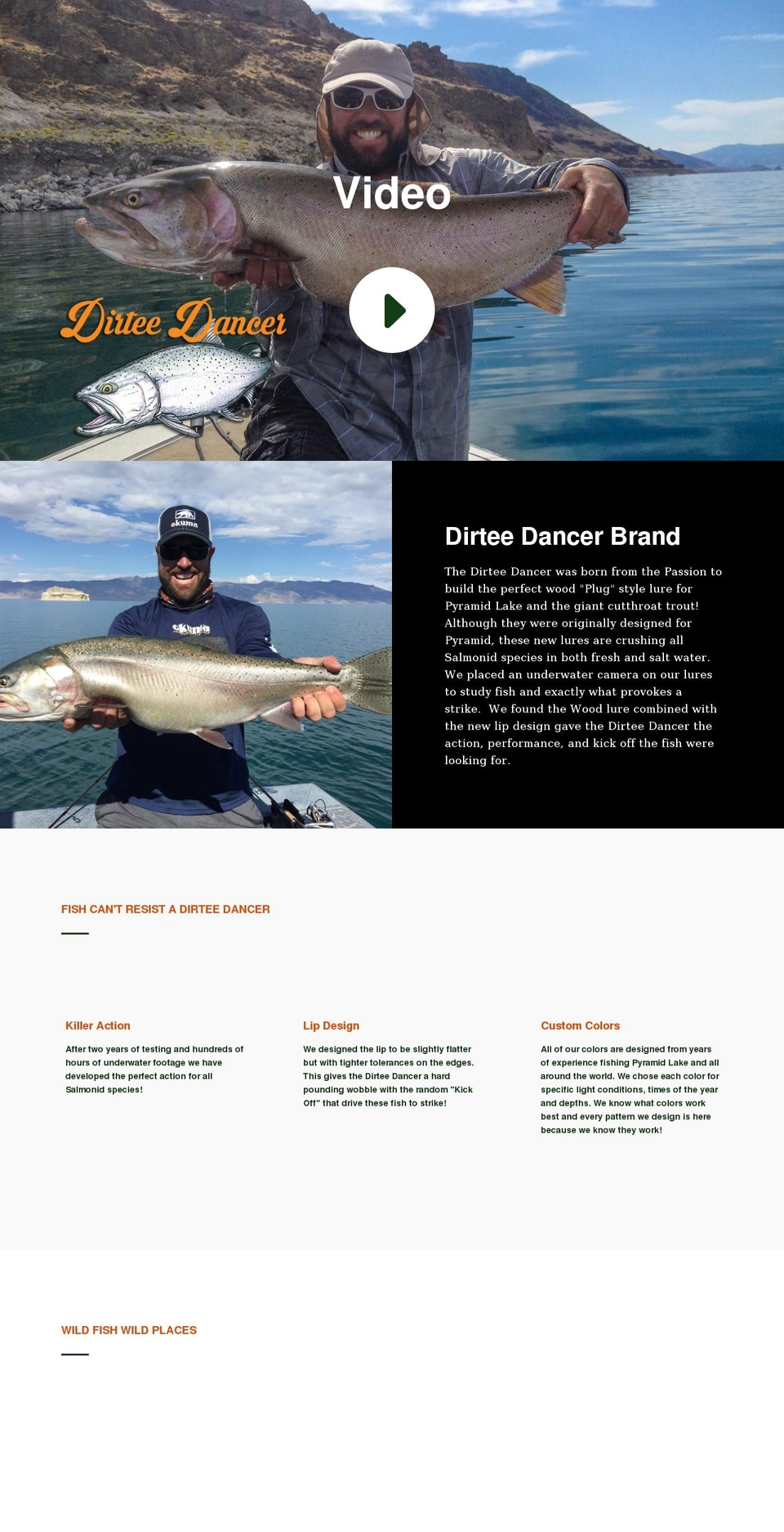 dirteedancerlure.com shopify website screenshot