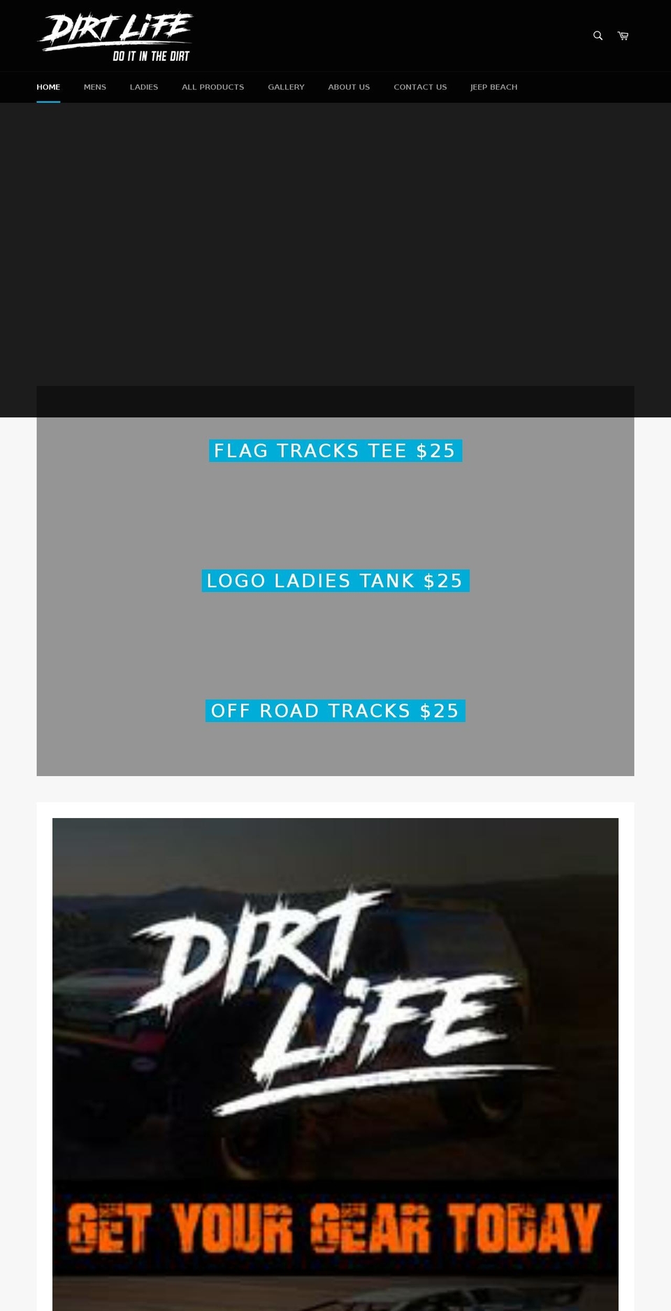 dirtlife.com — Shopify storefront screenshot