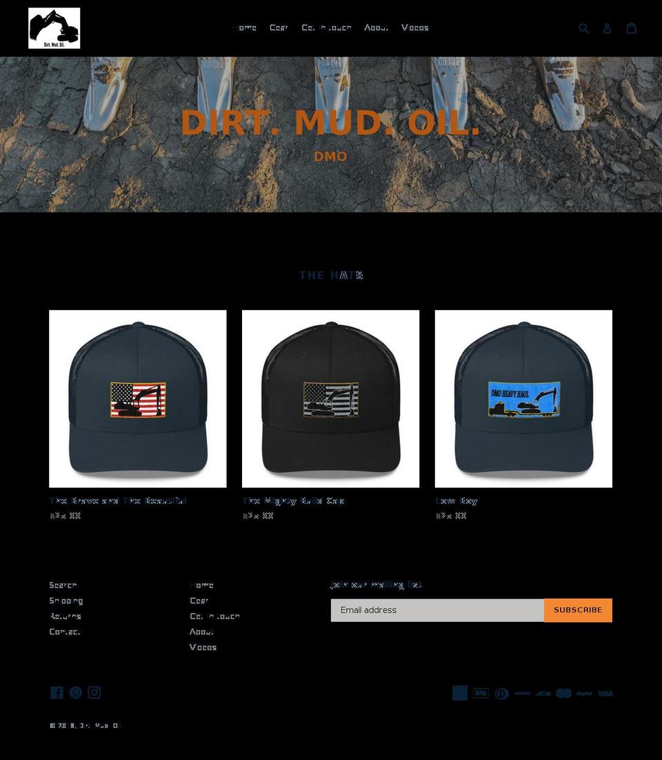dirtmudoil.com — Shopify storefront screenshot