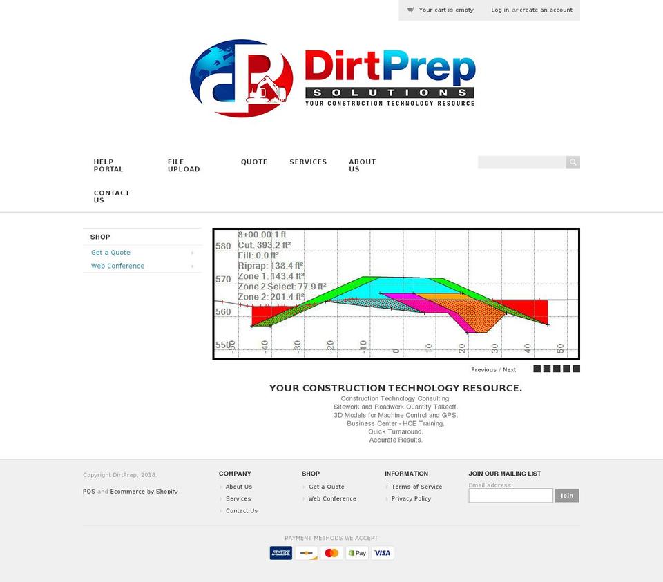 dirtprep.com — Shopify storefront screenshot