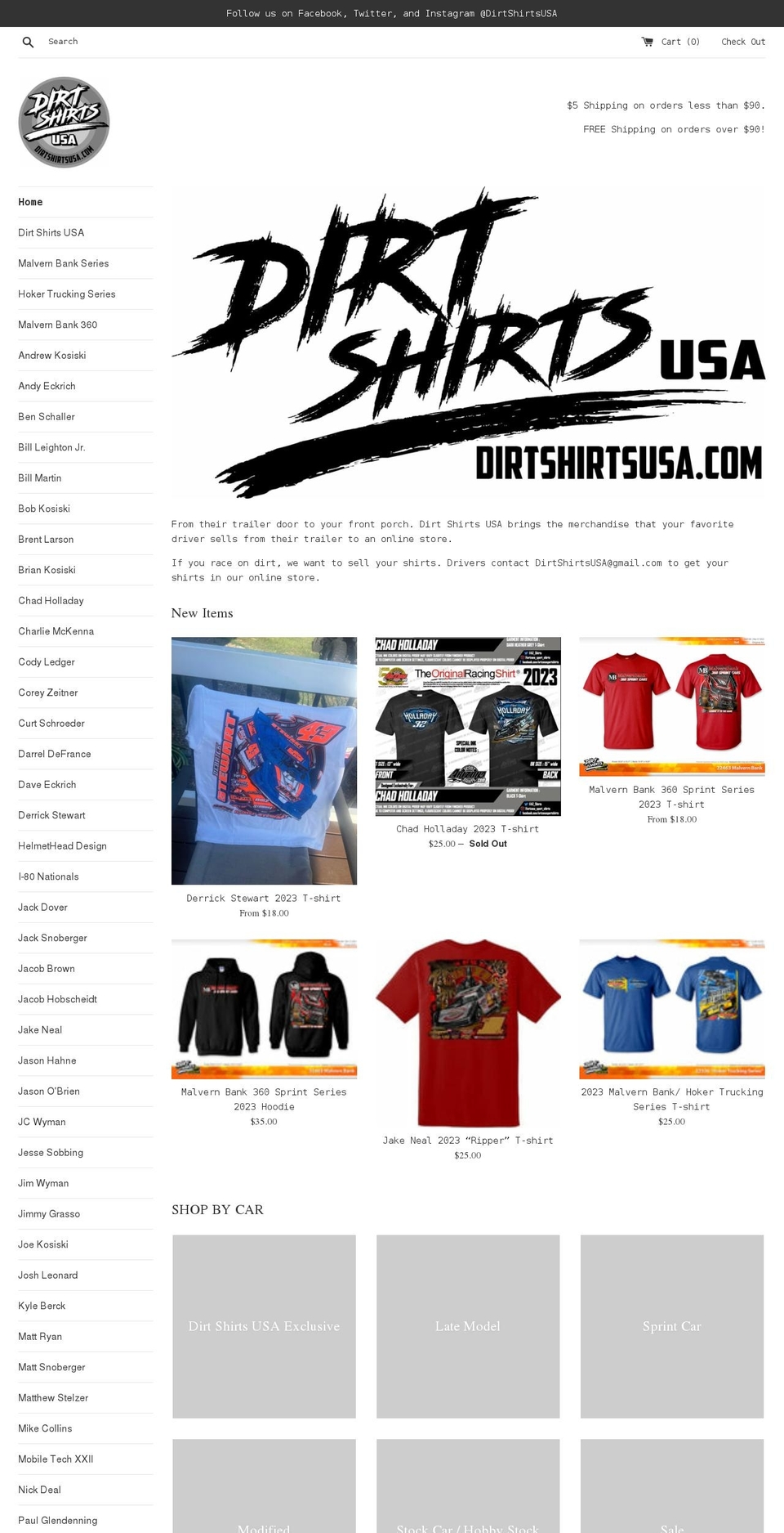dirtshirtsusa.com shopify website screenshot