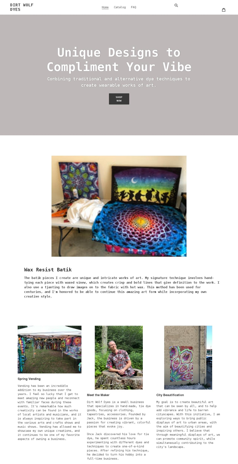 dirtwolfdyes.com shopify website screenshot