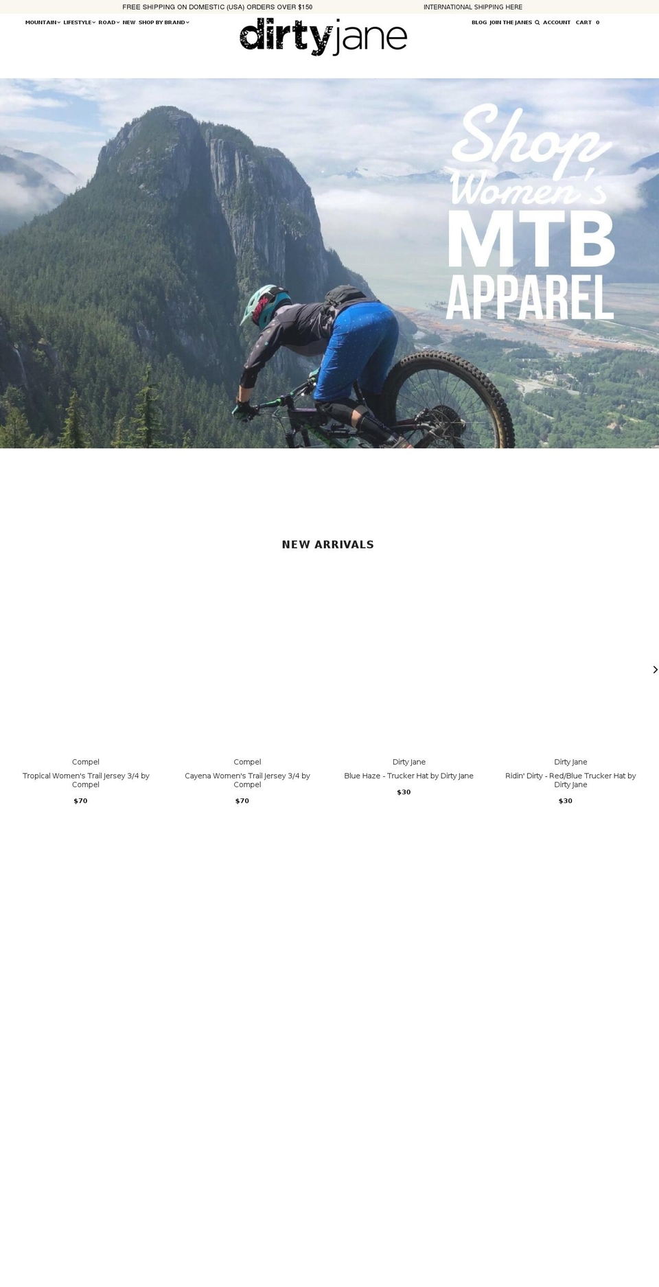 dirty-jane.com — Shopify storefront screenshot
