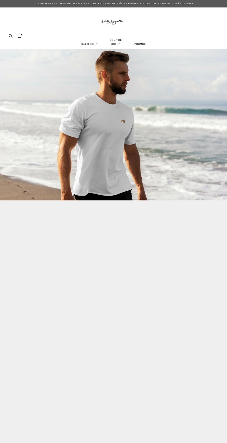 dirtybaguette.com shopify website screenshot