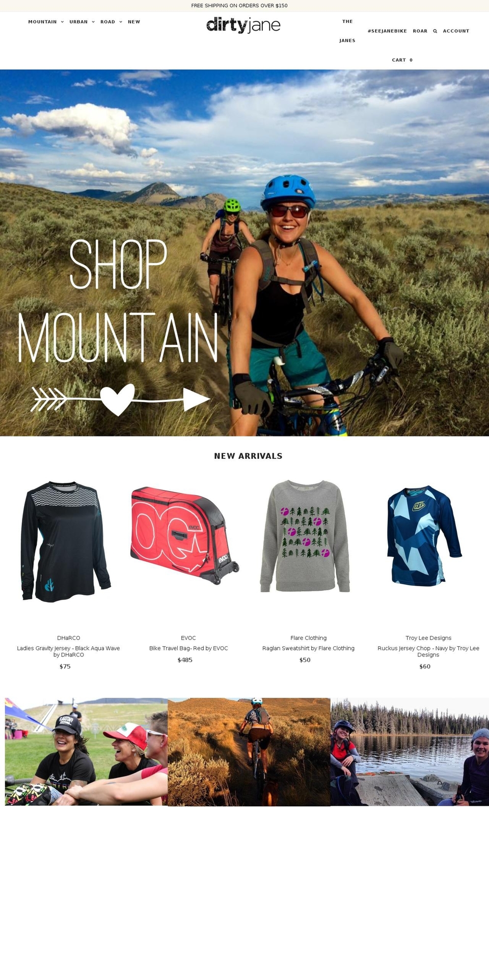 Epic Shopify theme site example dirtyjane.net