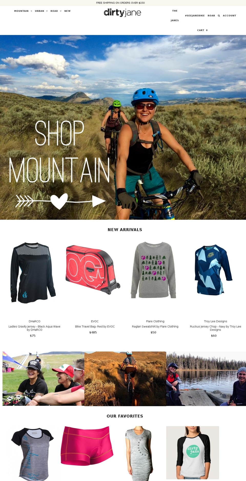 Epic Shopify theme site example dirtyjane.org