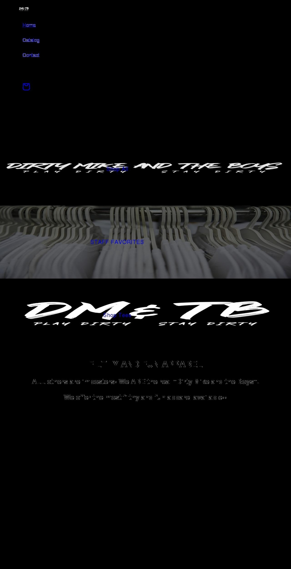 dirtymikeandtheboys.ca shopify website screenshot
