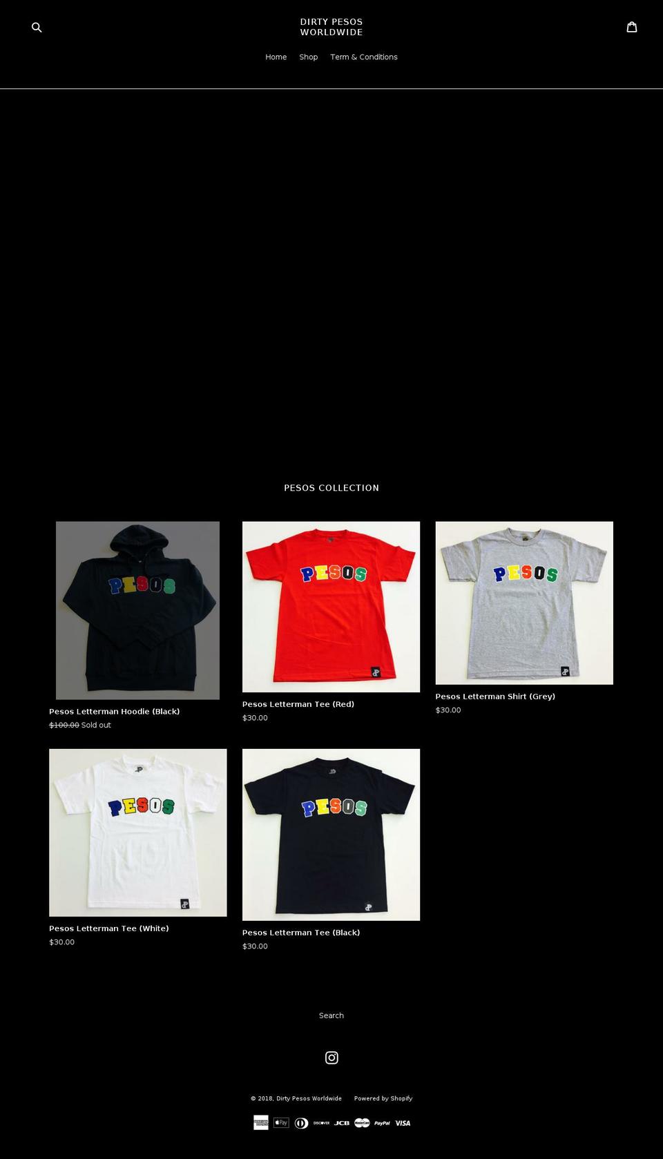 dirtypesosworldwide.com — Shopify storefront screenshot