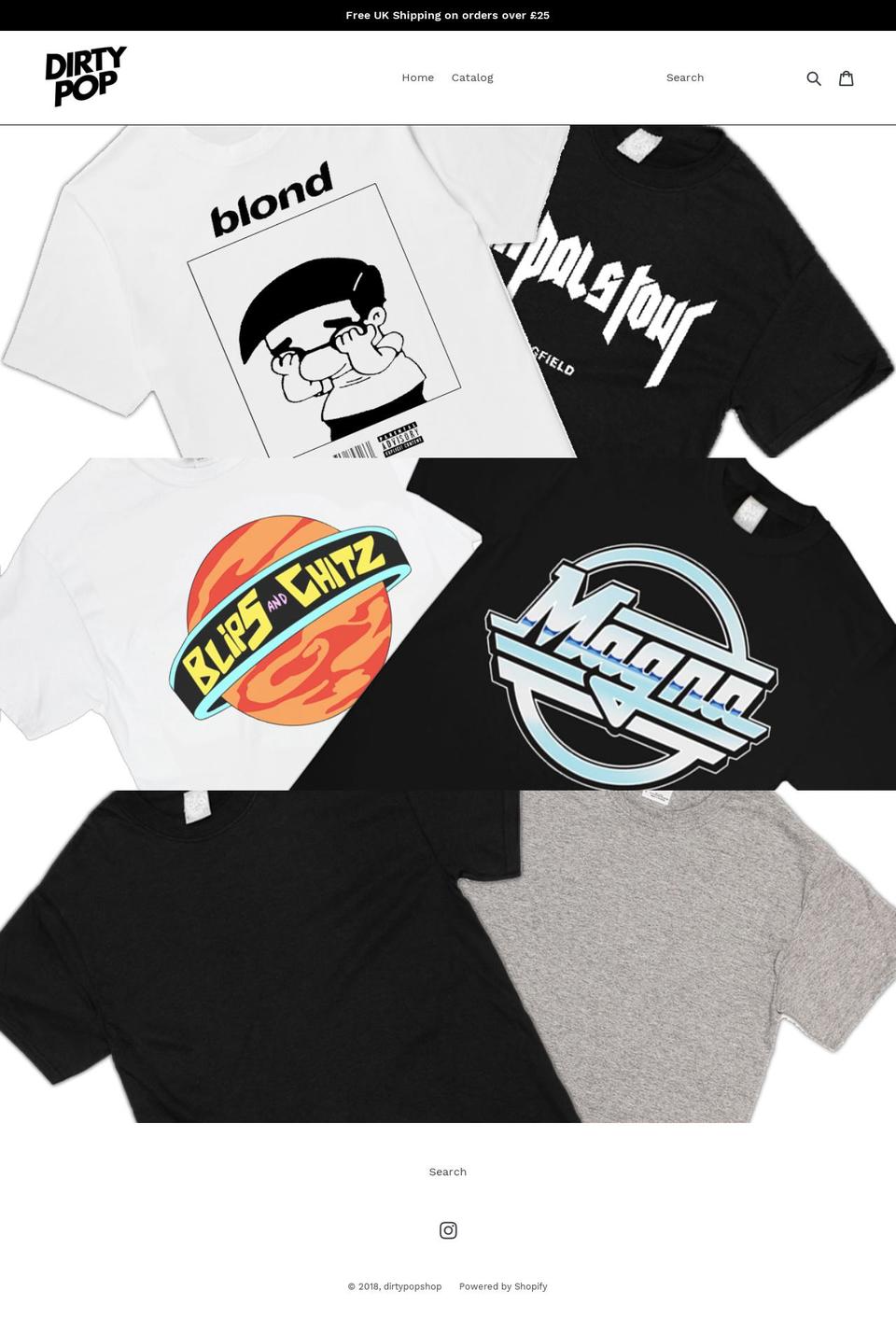 dirtypop.net shopify website screenshot