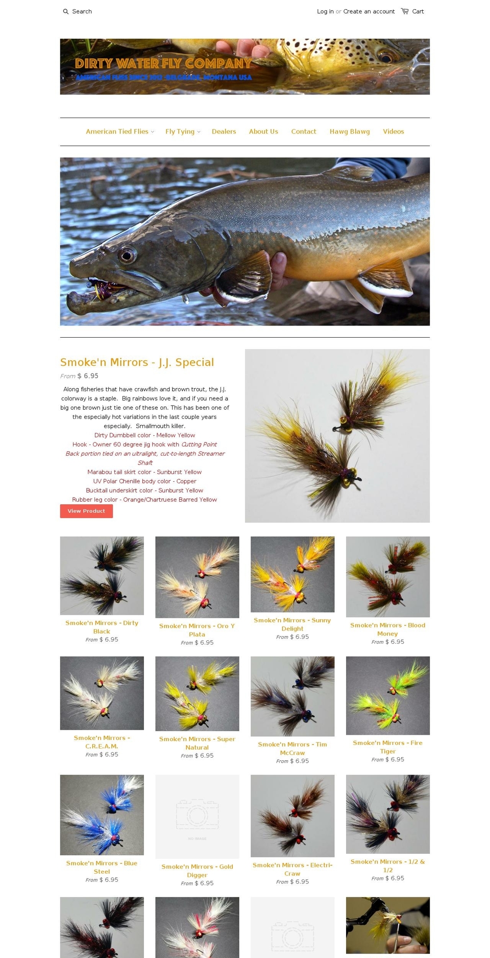 dirtywaterflyco.com shopify website screenshot