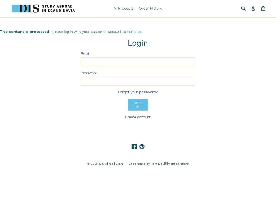 disabroadstore.com — Shopify storefront screenshot