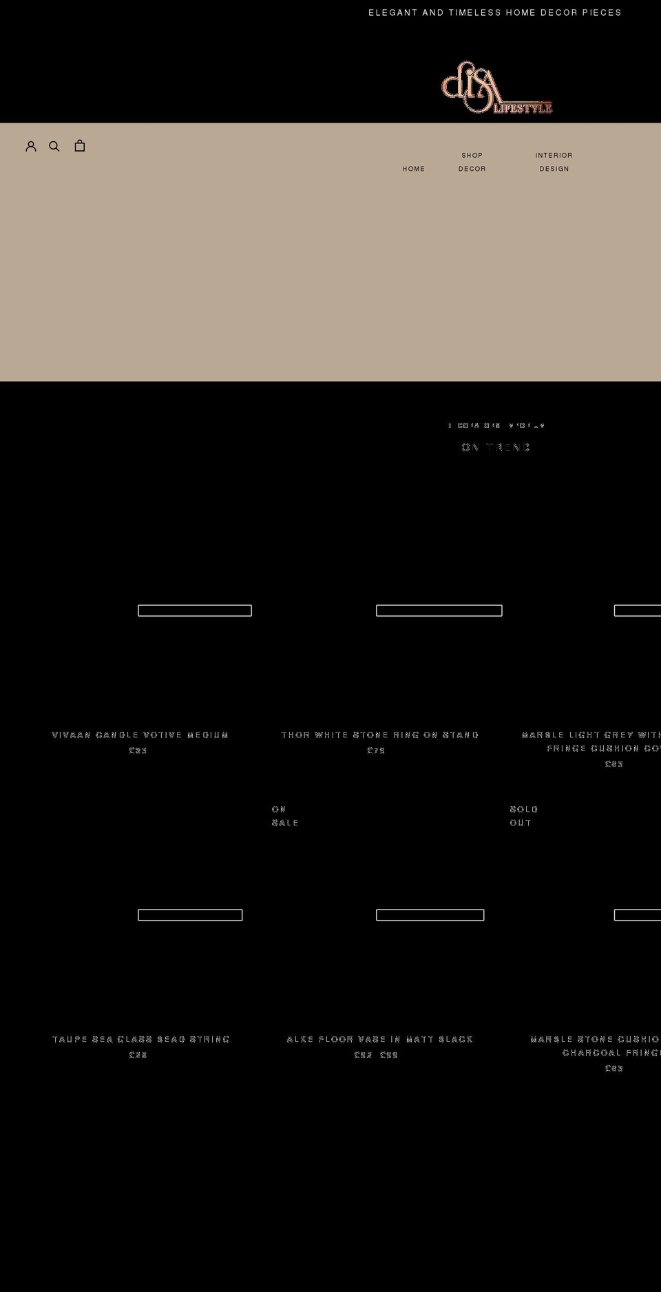 disalifestyle.com shopify website screenshot