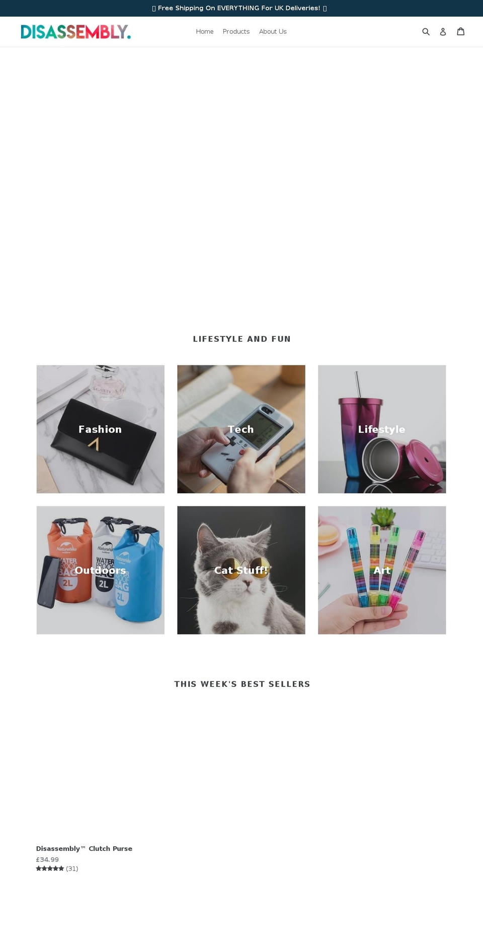 disassemblyline.com shopify website screenshot