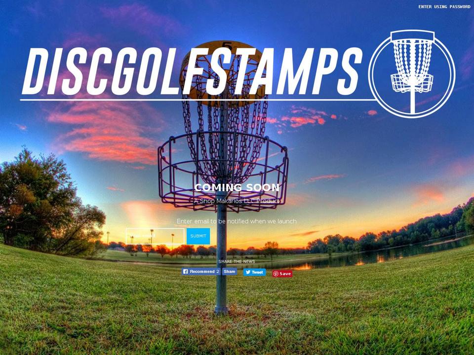 discgolfstamp.com — Shopify storefront screenshot
