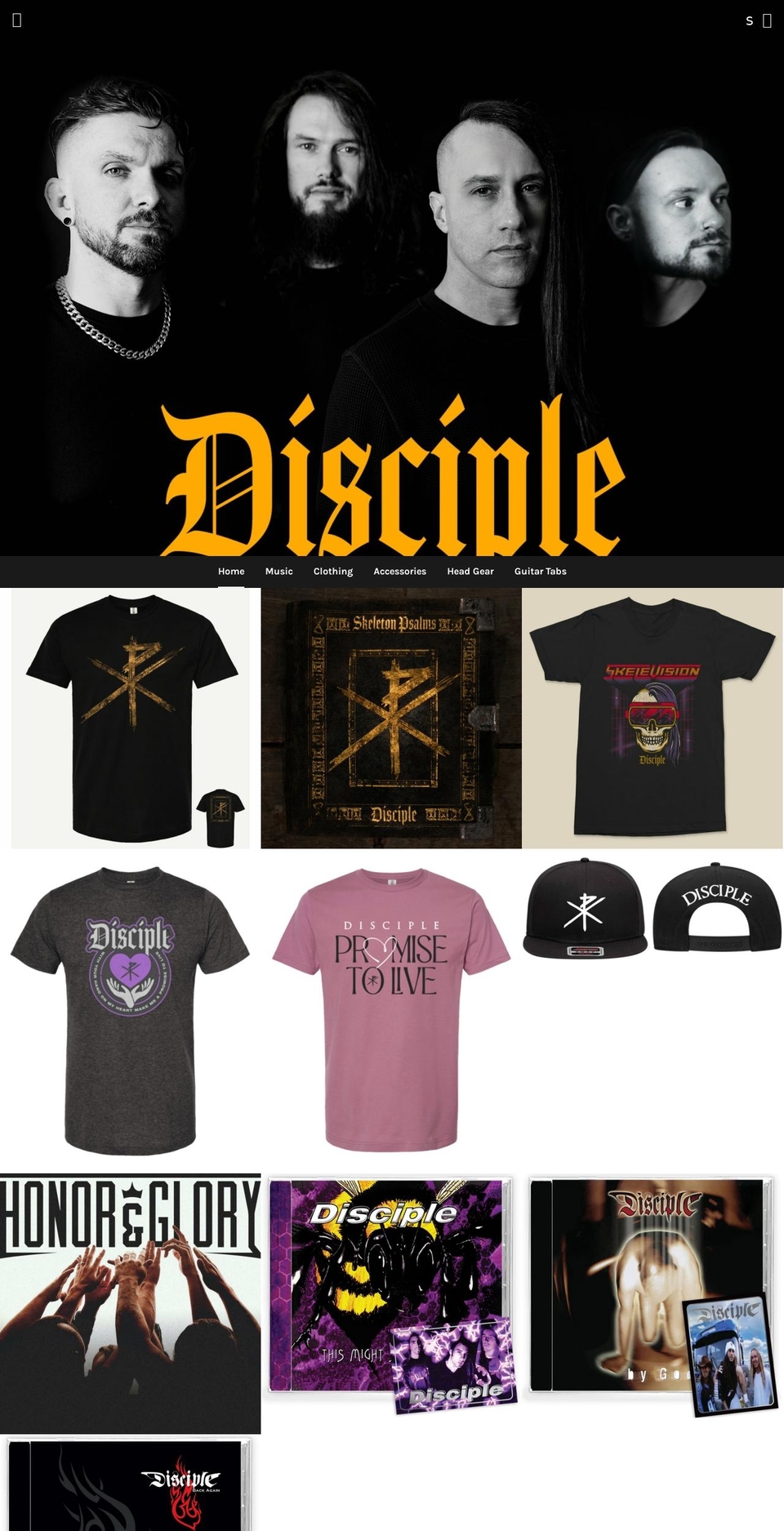 disciple-rocks.myshopify.com shopify website screenshot