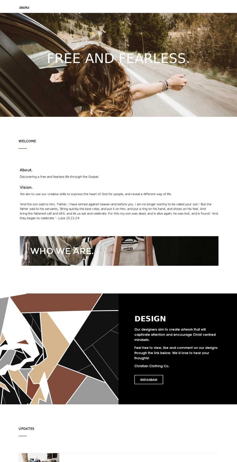 disciple.co shopify website screenshot