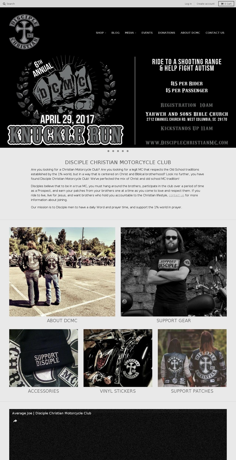 disciplechristianmc.com shopify website screenshot