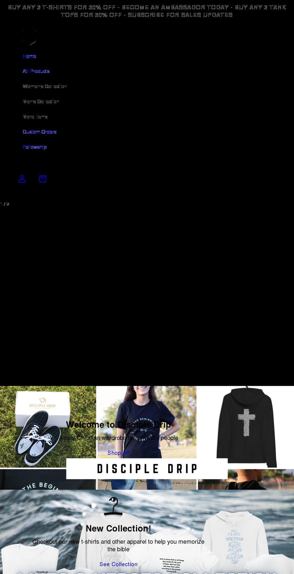 discipledrip.com shopify website screenshot