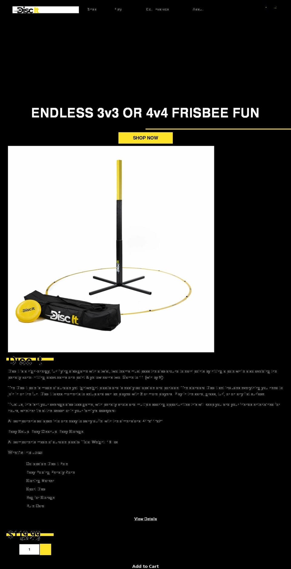 discitgame.com shopify website screenshot