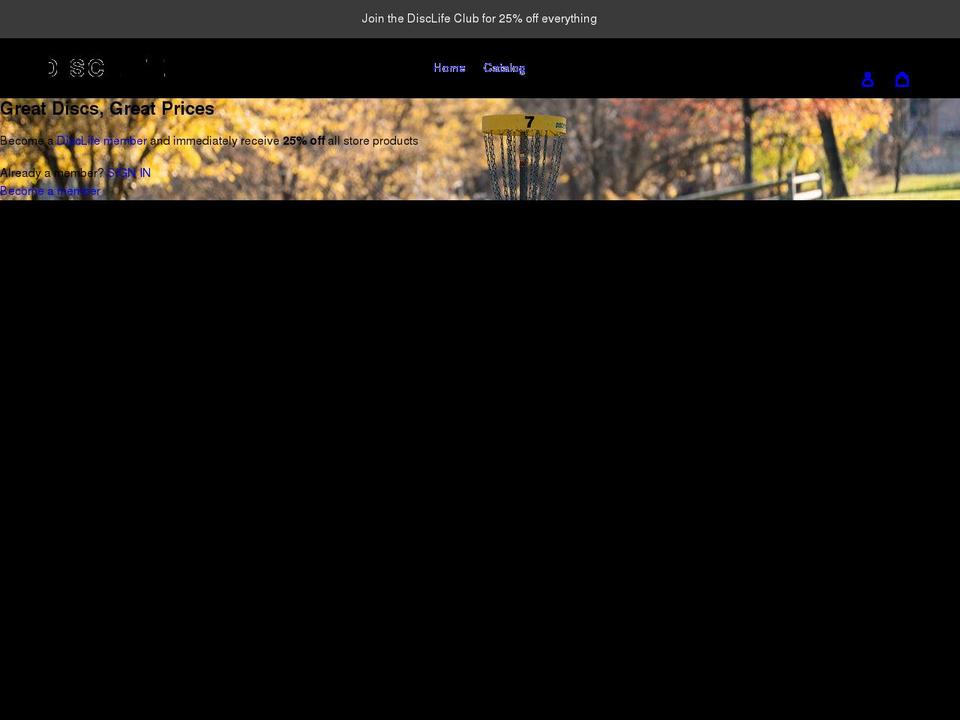 disclife.shop shopify website screenshot