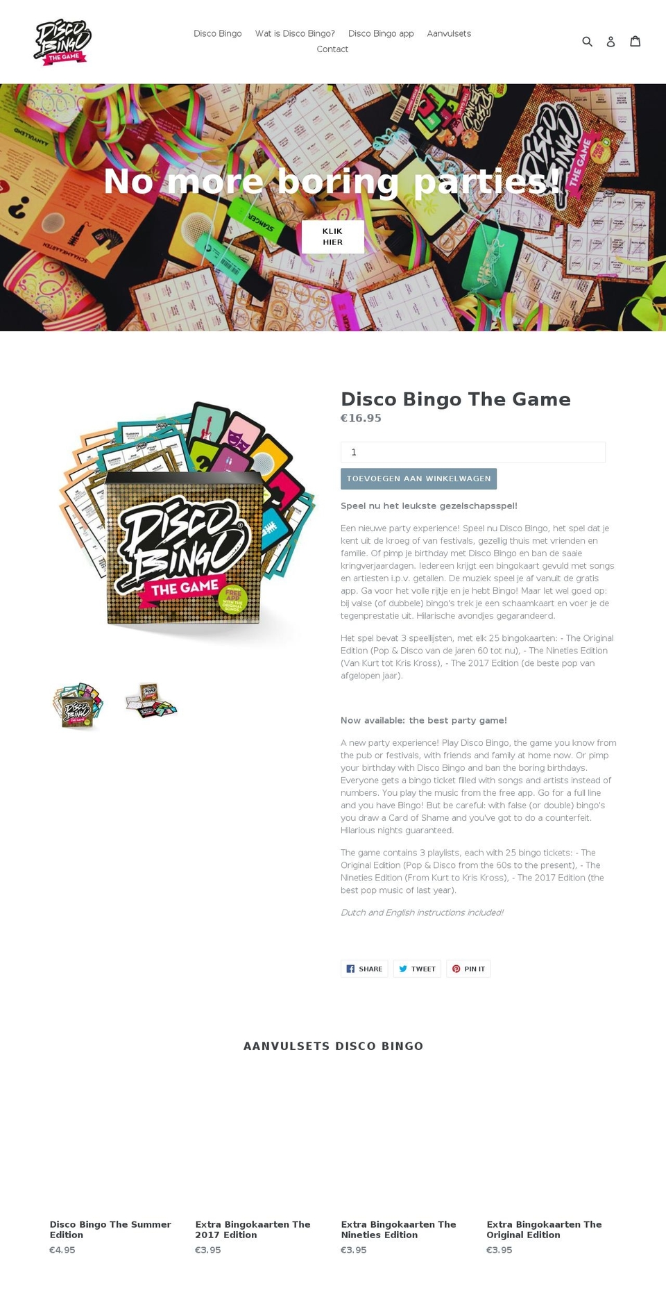 disco.bingo shopify website screenshot