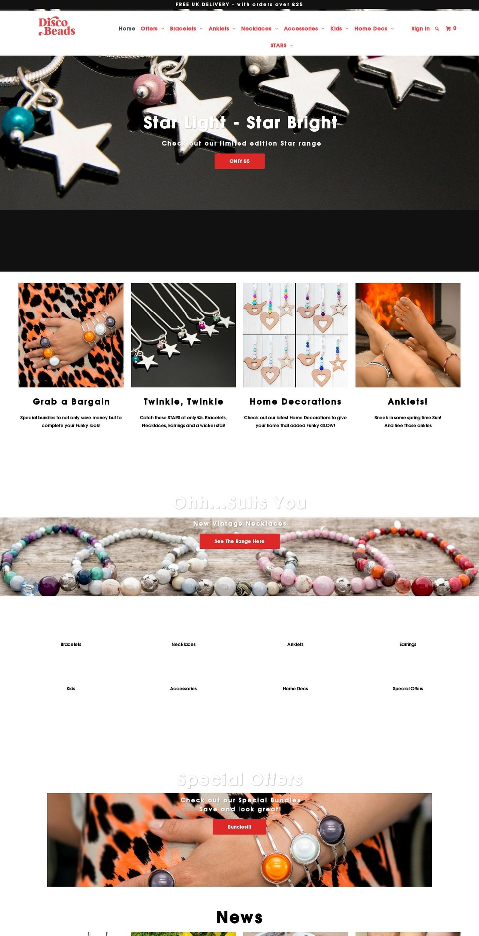 discobeads.com shopify website screenshot