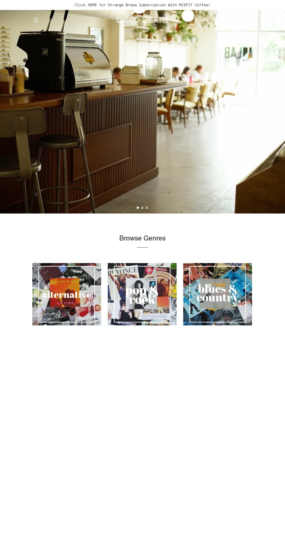 discodeathrecords.com shopify website screenshot